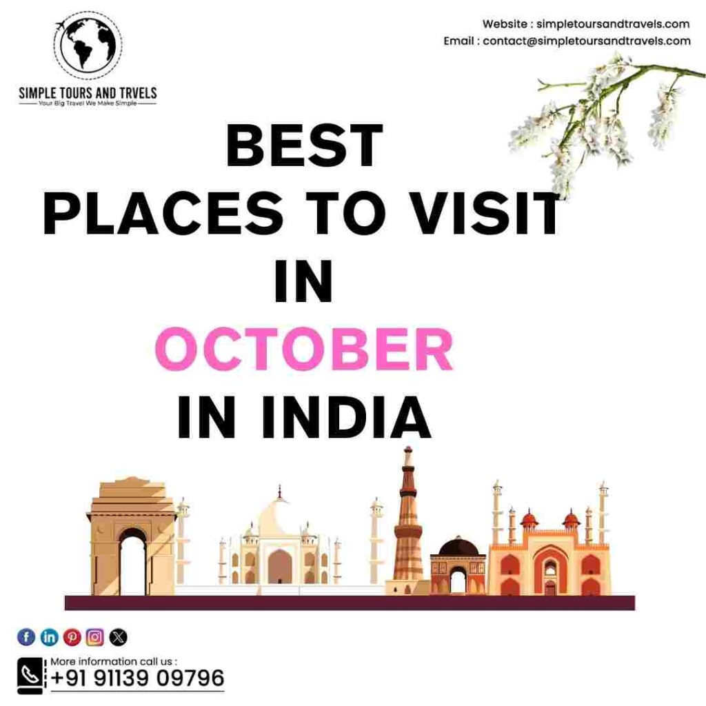 Best Places to Visit in October in India