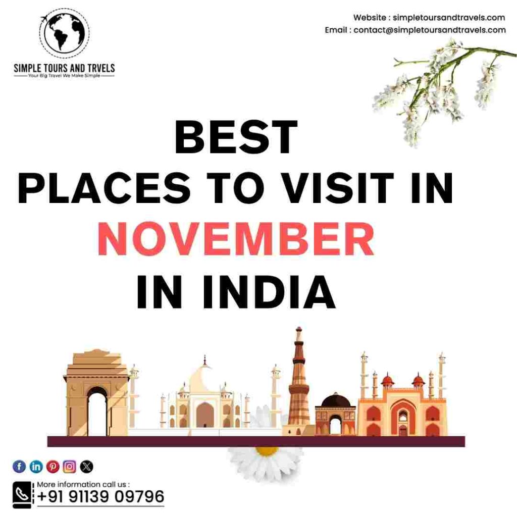 Best Places to Visit in November in India