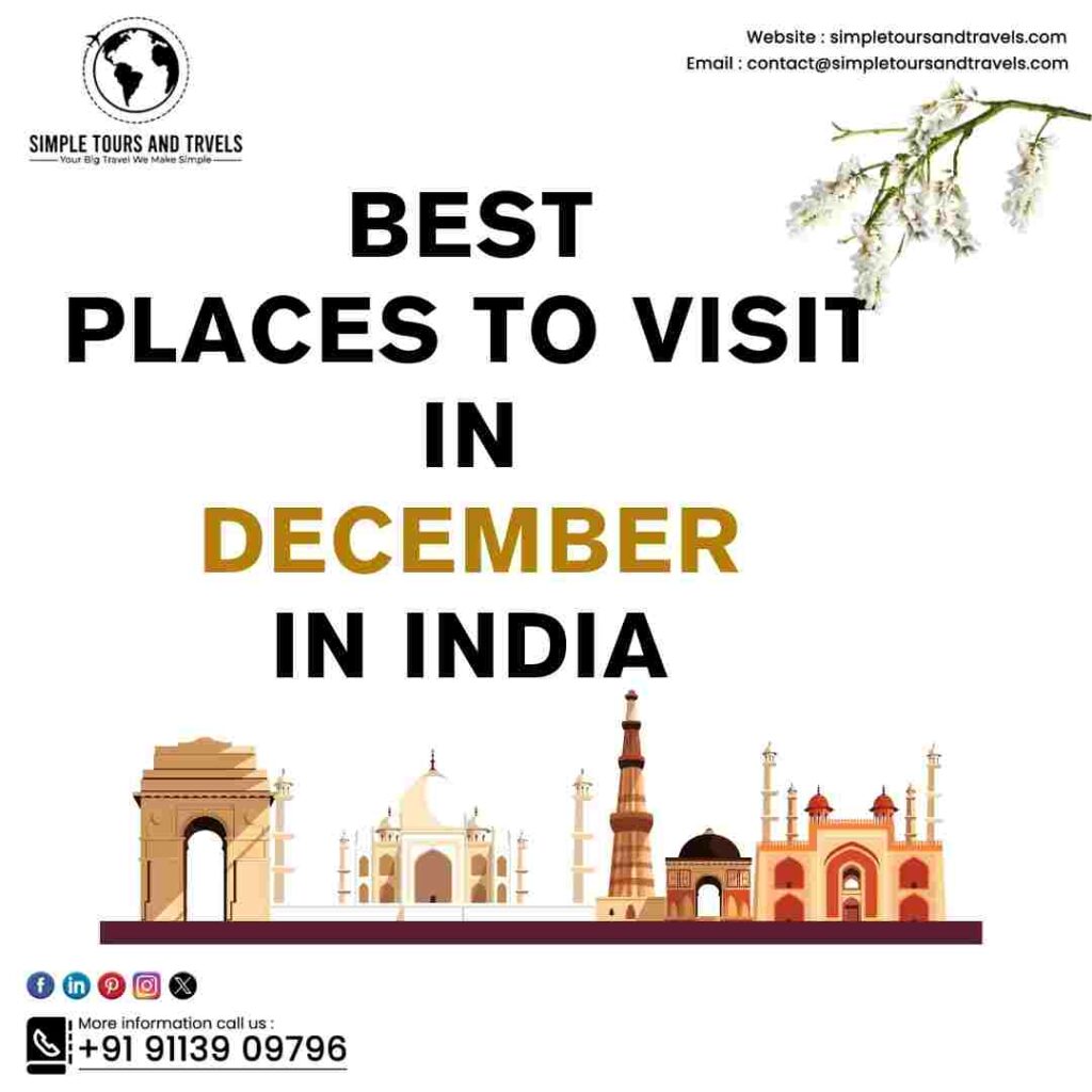 Best Places to Visit in December in India