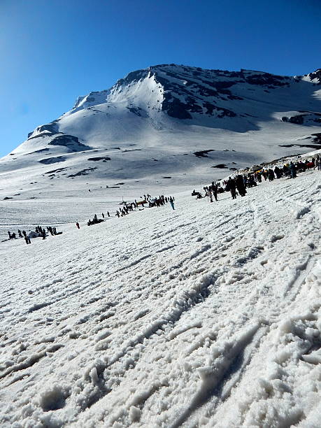 On top of the Himalayas in Rohtang pass, Manali