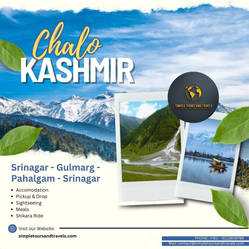 2 nights 3 days Srinagar Tour packages