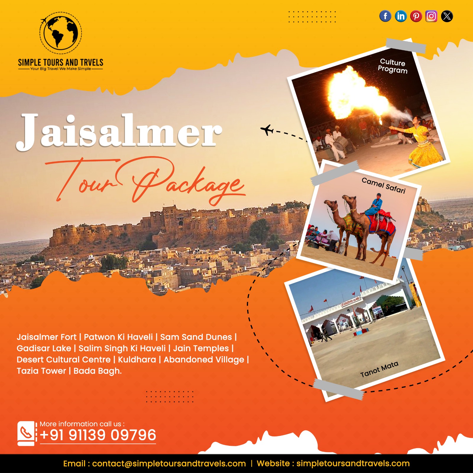 4 Days 3 Nights Jodhpur Jaisalmer Tour Packages