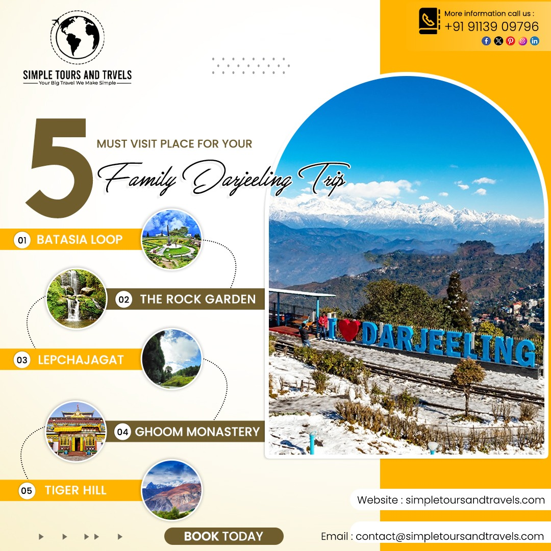 3 Nights 4 Days Darjeeling Tour Packages At Best Price